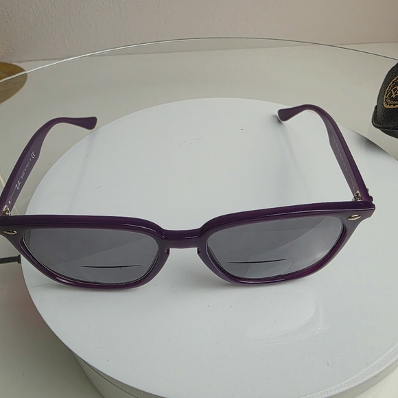 Ray-Ban Purple Sunglasses with Black Case - Picture 3 of 5
